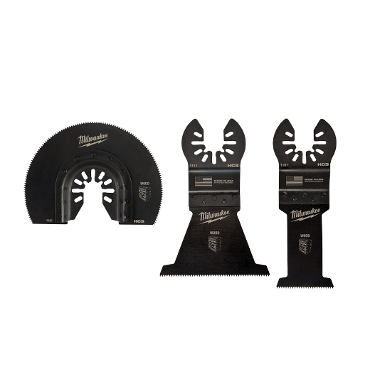 Milwaukee® OPEN-LOK™ 3PC WOOD CUTTING MULTI-TOOL BLADE VARIETY PACK 49-10-9004